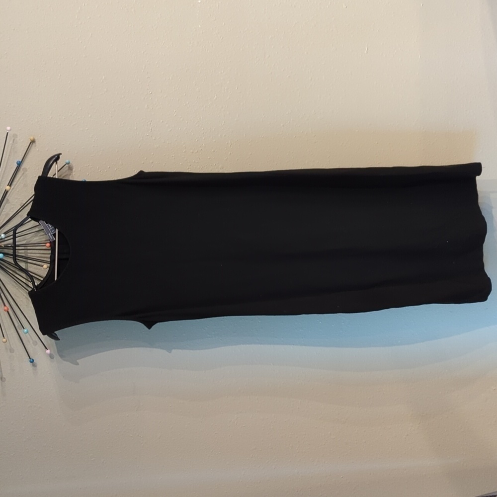 Vince Black Sleeveless Midi Dress Women's Size Large